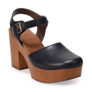 Sonoma ortholite size 8.5 Faux Wood Women's Clogs BNWT